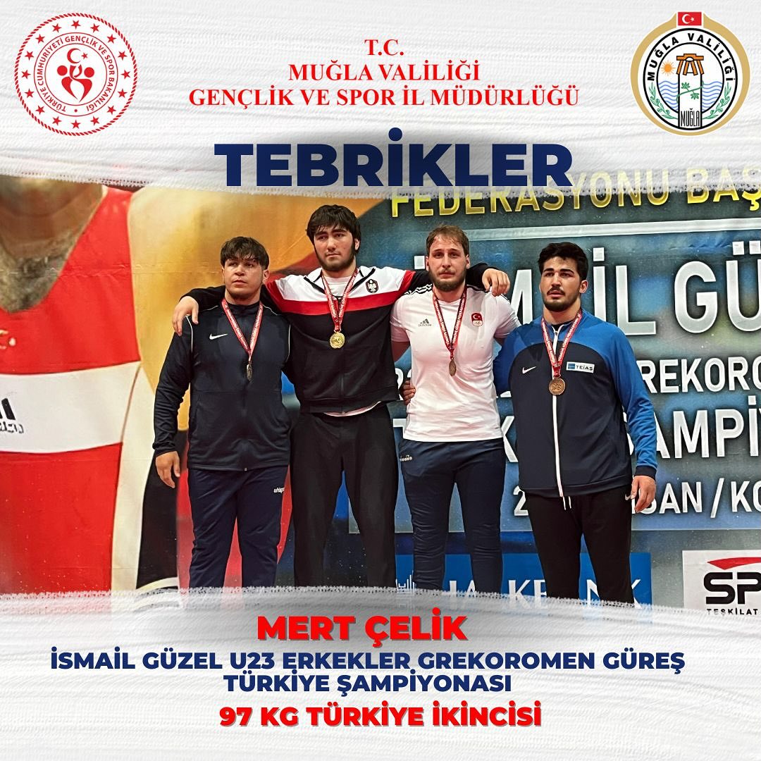 Milaslı Genç Güreşçi Mert Çelik Türkiye İkincisi Oldu