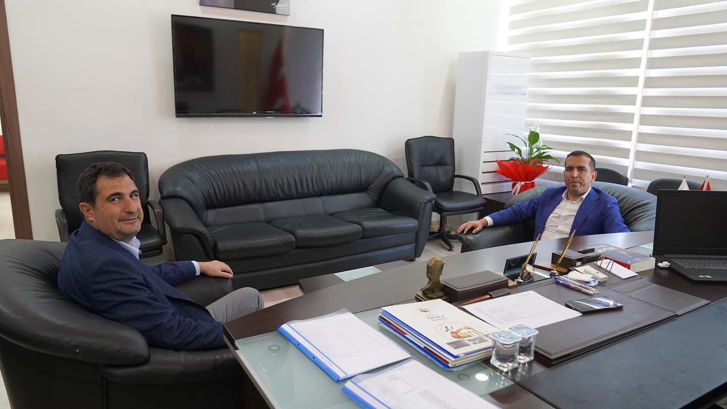 Ortaca Kaymakamı Kenan Aktaş Belediye Başkanı Evren Tezcan'ı Ziyaret Etti